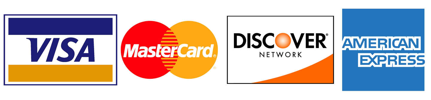 109 Credit Cards Accepted Logo